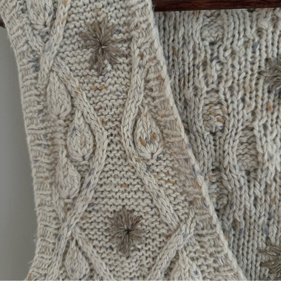 Vintage Marsh Landing Textured Hand Knitted Vest in Cream Women’s Size 8 - Picture 4 of 7